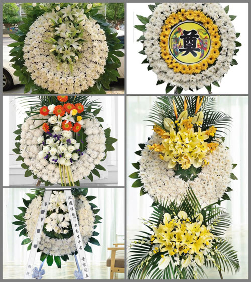 湖北黄冈市黄梅县蔡山镇梅太六村花圈速递